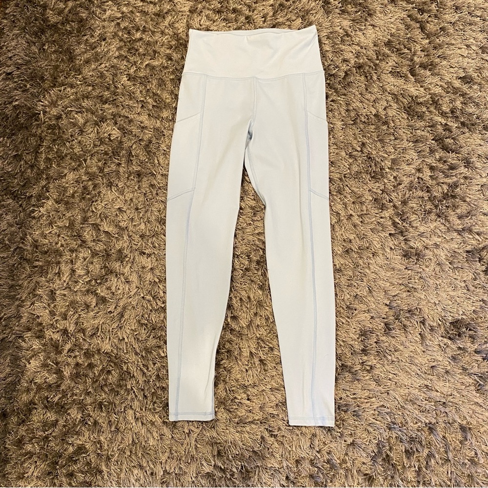American Eagle Everything Pocket Leggings light blue size S NWOT